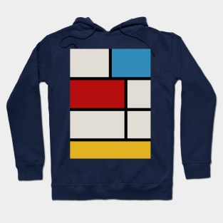 Art Lover Mondrian Style Abstract Geometry Hoodie